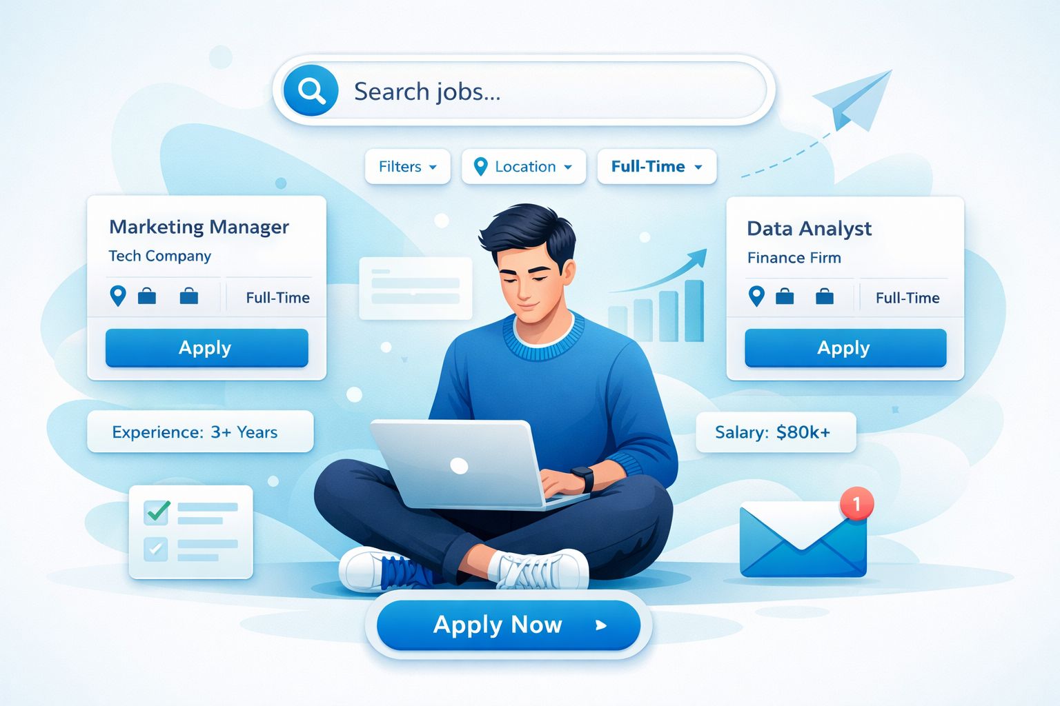 Job search dashboard preview